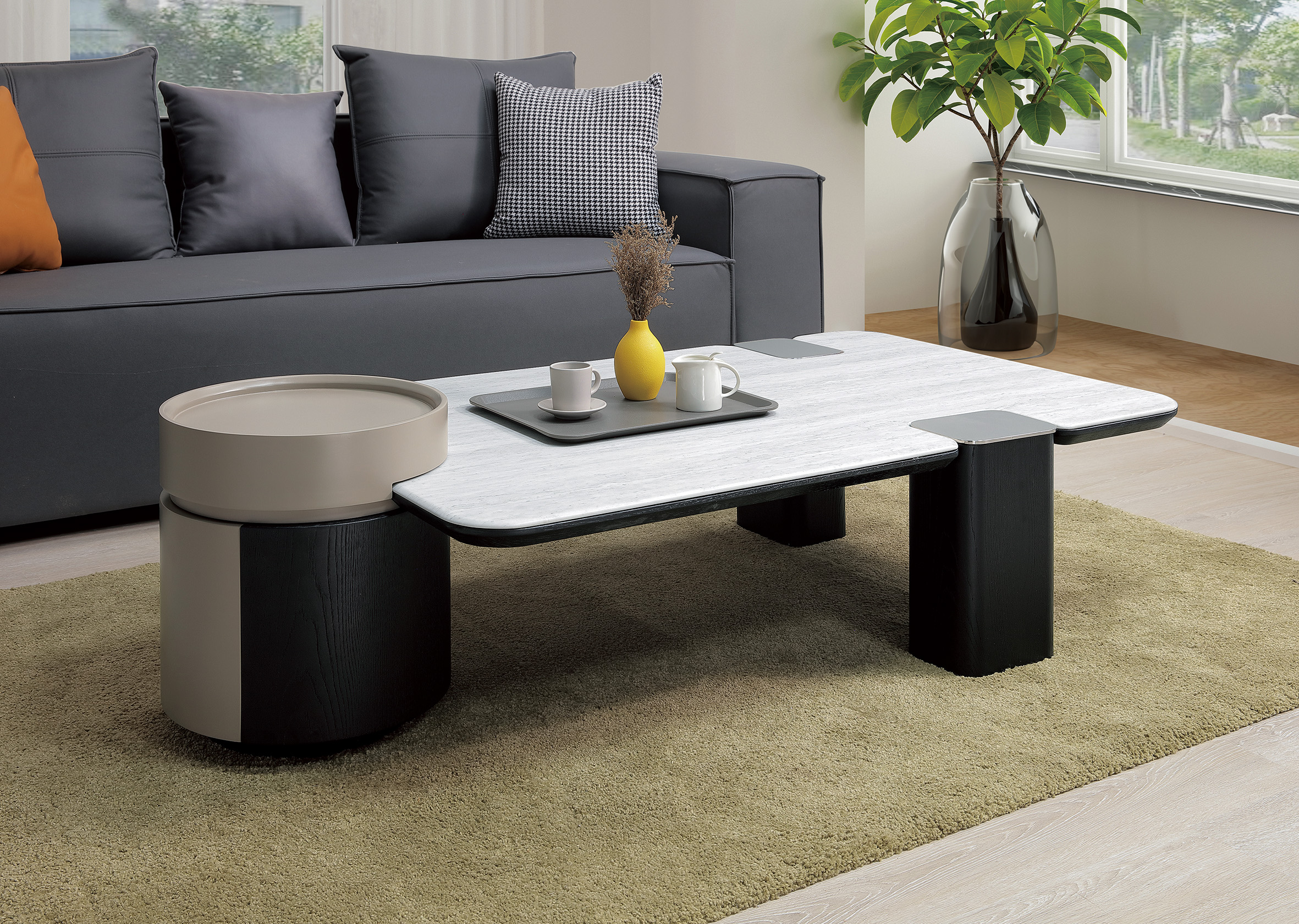 瑪克辛石面大茶几 (8838)｜茶几｜太子居家嘉義門市