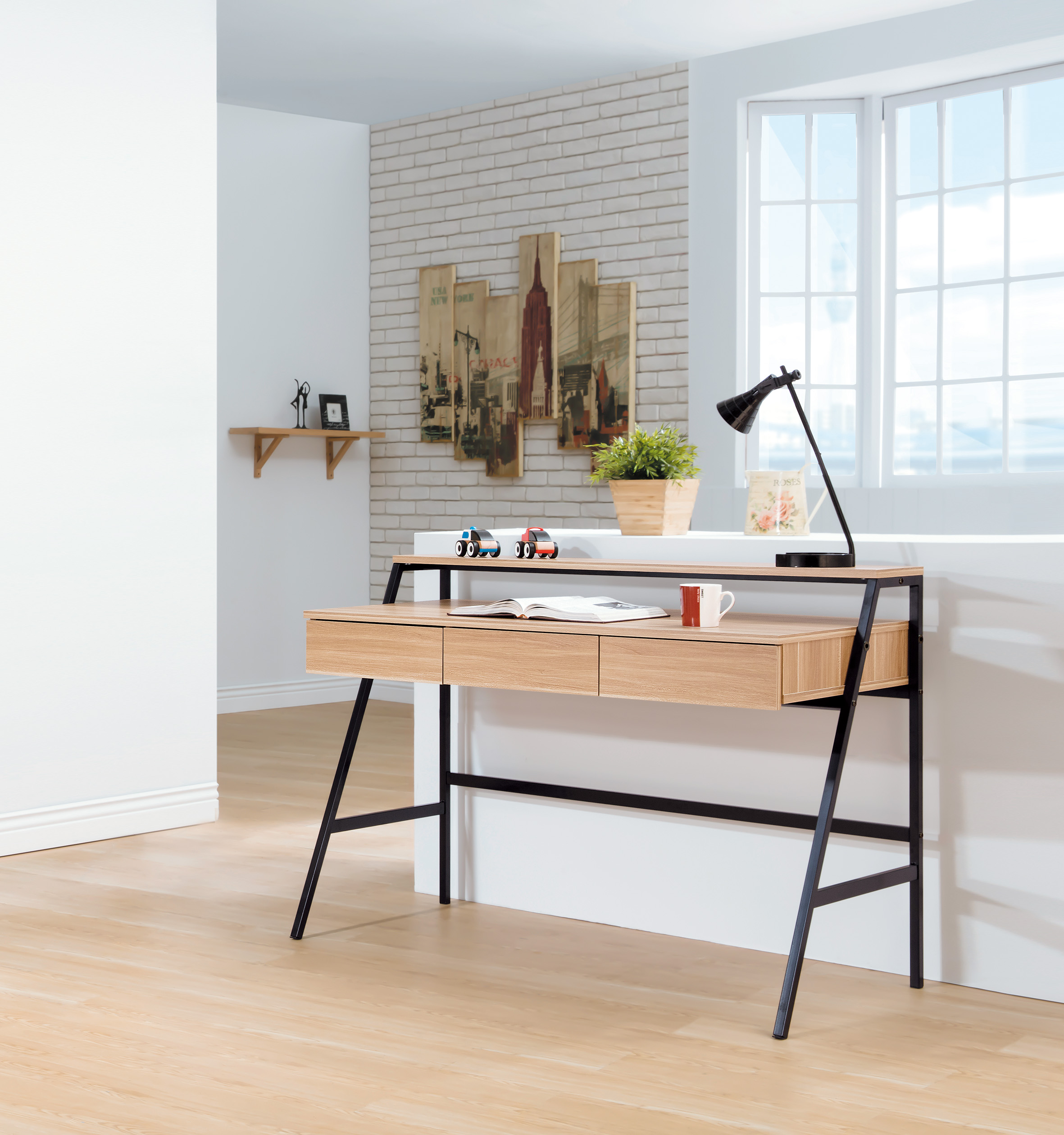 保羅原木色4尺書桌 (B821)｜書桌｜太子居家嘉義門市