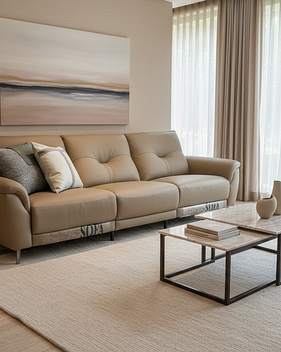 #9802雙電動牛皮沙發（275公分）｜沙發｜太子居家嘉義門市