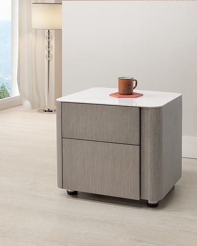 摩丘利岩板床頭櫃(KL032)(左把手)｜床頭櫃｜太子居家嘉義門市